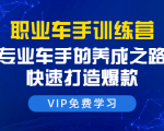 职业车手训练营:专业车手的养成之路,快速打造爆款(8节-无水印直播课)-全网第一网赚项目资源库-中赚网 & 中创网 & 冒泡网 & 福缘网 - 小本轻创业与优质加盟项目首选平台