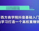 抖音基础入门班:小白0基础学习打造一个高权重赚钱的抖音号-全网第一网赚项目资源库-中赚网 & 中创网 & 冒泡网 & 福缘网 - 小本轻创业与优质加盟项目首选平台