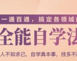 一通百通,搞定各领域的全能自学法(高效学习)-全网第一网赚项目资源库-中赚网 & 中创网 & 冒泡网 & 福缘网 - 小本轻创业与优质加盟项目首选平台