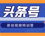 头条号原创视频特训营:一对一带你玩转短视频,新号10天日收益破252元-全网第一网赚项目资源库-中赚网 & 中创网 & 冒泡网 & 福缘网 - 小本轻创业与优质加盟项目首选平台