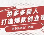 拼多多新人打造爆款创业课:快速引流持续出单,适用于所有新人-全网第一网赚项目资源库-中赚网 & 中创网 & 冒泡网 & 福缘网 - 小本轻创业与优质加盟项目首选平台