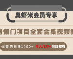 暴利偏门项目全套合集视频教程:你要的日赚1000+月入几万+项目都有-全网第一网赚项目资源库-中赚网 & 中创网 & 冒泡网 & 福缘网 - 小本轻创业与优质加盟项目首选平台