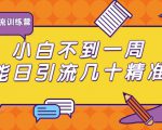 清和行记引流训练营:小白不到一周便能日引流几十精准粉-全网第一网赚项目资源库-中赚网 & 中创网 & 冒泡网 & 福缘网 - 小本轻创业与优质加盟项目首选平台