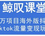 鲸叹号·海外TIKTOK训练营,百万项目海外版抖音tiktok流量变现玩法-全网第一网赚项目资源库-中赚网 & 中创网 & 冒泡网 & 福缘网 - 小本轻创业与优质加盟项目首选平台