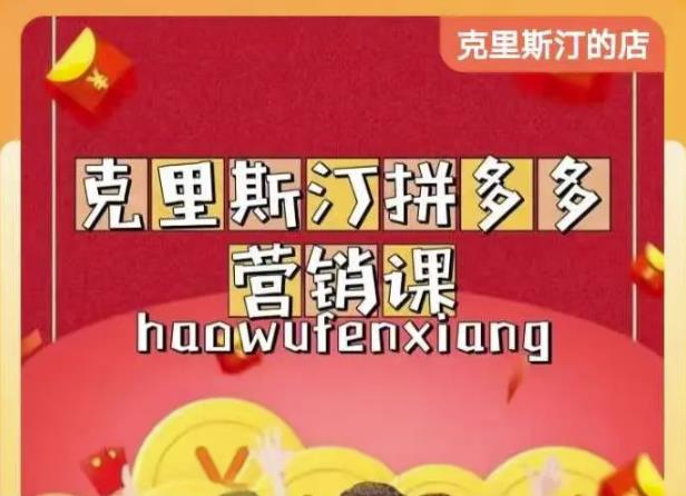 克里斯汀拼多多运营课，适合小白初涉平台，低成本入门-全网第一网赚项目资源库-中赚网 & 中创网 & 冒泡网 & 福缘网 - 小本轻创业与优质加盟项目首选平台