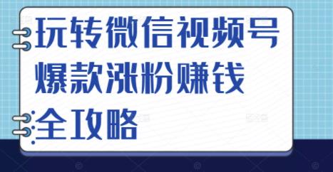 玩转微信视频号爆款涨粉赚钱全攻略，让你快速抓住流量风口，收获红利财富-全网第一网赚项目资源库-中赚网 & 中创网 & 冒泡网 & 福缘网 - 小本轻创业与优质加盟项目首选平台