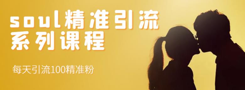 soul精准引流系列课程，每天引流100精准粉-全网第一网赚项目资源库-中赚网 & 中创网 & 冒泡网 & 福缘网 - 小本轻创业与优质加盟项目首选平台