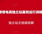 跨境电商独立站高效运行训练营,独立站全链路拆解-全网第一网赚项目资源库-中赚网 & 中创网 & 冒泡网 & 福缘网 - 小本轻创业与优质加盟项目首选平台