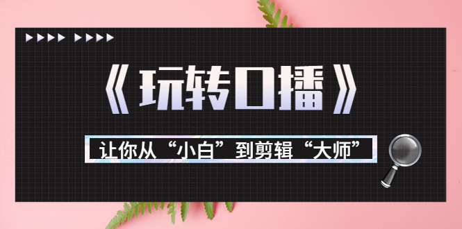 月营业额700万+大佬教您《玩转口播》让你从“小白”到剪辑“大师”-全网第一网赚项目资源库-中赚网 & 中创网 & 冒泡网 & 福缘网 - 小本轻创业与优质加盟项目首选平台