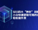 SEO四大“神补”训练营，小白快速获取可观的谷歌流量，轻松做外贸-全网第一网赚项目资源库-中赚网 & 中创网 & 冒泡网 & 福缘网 - 小本轻创业与优质加盟项目首选平台