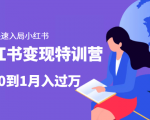 小红书变现特训营:带你快速入局小红书,从0到1月入过万-全网第一网赚项目资源库-中赚网 & 中创网 & 冒泡网 & 福缘网 - 小本轻创业与优质加盟项目首选平台