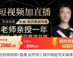 张越·短视频+直播,自然流三频共振起号实操课,短视频所有流量玩法讲解-全网第一网赚项目资源库-中赚网 & 中创网 & 冒泡网 & 福缘网 - 小本轻创业与优质加盟项目首选平台