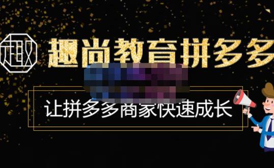 趣尚教育·拼多多运营实操VIP特训营，让拼多多商家快速成长-价值3180元-全网第一网赚项目资源库-中赚网 & 中创网 & 冒泡网 & 福缘网 - 小本轻创业与优质加盟项目首选平台