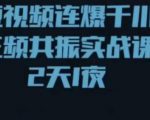 短视频连爆千川三频共振实战课,针对千川如何投放,视频如何打爆专门讲解-全网第一网赚项目资源库-中赚网 & 中创网 & 冒泡网 & 福缘网 - 小本轻创业与优质加盟项目首选平台