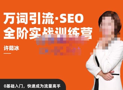 许茹冰·万词引流-SEO全阶实战训练营，0基础入门，快速成为流量高手-全网第一网赚项目资源库-中赚网 & 中创网 & 冒泡网 & 福缘网 - 小本轻创业与优质加盟项目首选平台