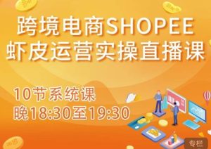 跨境电商Shopee虾皮运营实操直播课,从零开始学,入门到精通(10节系统课)-全网第一网赚项目资源库-中赚网 & 中创网 & 冒泡网 & 福缘网 - 小本轻创业与优质加盟项目首选平台