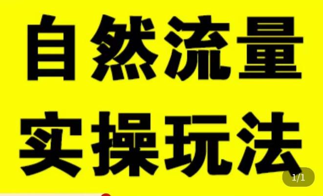 拼多多自然流量天花板，拼多多自然流的实操玩法，自然流量是怎么来的，如何开车带来自然流等知识-全网第一网赚项目资源库-中赚网 & 中创网 & 冒泡网 & 福缘网 - 小本轻创业与优质加盟项目首选平台