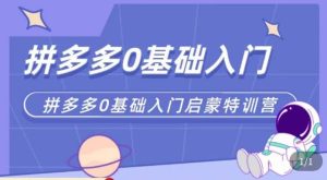 六一电商·拼多多运营0-1实操特训营,拼多多从基础到进阶的可实操玩法-全网第一网赚项目资源库-中赚网 & 中创网 & 冒泡网 & 福缘网 - 小本轻创业与优质加盟项目首选平台