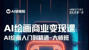AI绘画商业研修班训练营,从入门到精通,熟练使用AI工具到将AI绘画技术应用到各类商业场景的变现课-全网第一网赚项目资源库-中赚网 & 中创网 & 冒泡网 & 福缘网 - 小本轻创业与优质加盟项目首选平台