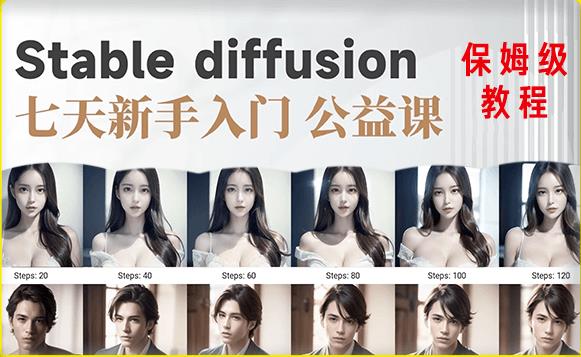 【AI训练营】全网第一个系统的stable diffusion基础课，新手入门必看-全网第一网赚项目资源库-中赚网 & 中创网 & 冒泡网 & 福缘网 - 小本轻创业与优质加盟项目首选平台