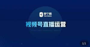 那个腾·视频号直播运营,视频号直播推流逻辑/流量渠道解析/直播起号攻略/直播实操技巧-全网第一网赚项目资源库-中赚网 & 中创网 & 冒泡网 & 福缘网 - 小本轻创业与优质加盟项目首选平台