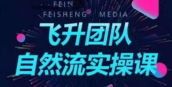 飞升团队课程自然流实操课，抖音半无人起号主播间搭建教学-全网第一网赚项目资源库-中赚网 & 中创网 & 冒泡网 & 福缘网 - 小本轻创业与优质加盟项目首选平台
