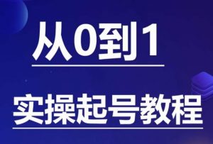 石野·小白起号实操教程,掌握各种起号的玩法技术,了解流量的核心-全网第一网赚项目资源库-中赚网 & 中创网 & 冒泡网 & 福缘网 - 小本轻创业与优质加盟项目首选平台