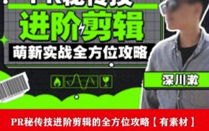 PR进阶剪辑培训班，让你快速成为剪辑大师12节视频课程+素材！-全网第一网赚项目资源库-中赚网 & 中创网 & 冒泡网 & 福缘网 - 小本轻创业与优质加盟项目首选平台