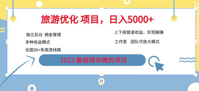 7.22旅游项目最新模式，独立后台+全国35+线路，日入5000+【揭秘】-全网第一网赚项目资源库-中赚网 & 中创网 & 冒泡网 & 福缘网 - 小本轻创业与优质加盟项目首选平台