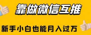 靠做微信互推,新手小白也能月入过万【揭秘】-全网第一网赚项目资源库-中赚网 & 中创网 & 冒泡网 & 福缘网 - 小本轻创业与优质加盟项目首选平台