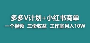【蓝海项目】多多v计划+小红书商单一个视频三份收益工作室月入10w-全网第一网赚项目资源库-中赚网 & 中创网 & 冒泡网 & 福缘网 - 小本轻创业与优质加盟项目首选平台