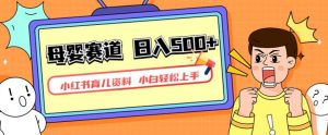 小红书育儿资料，一部手机可操作，多种变现方式，日入500+，私域变现，长期可持续项目【揭秘】-全网第一网赚项目资源库-中赚网 & 中创网 & 冒泡网 & 福缘网 - 小本轻创业与优质加盟项目首选平台