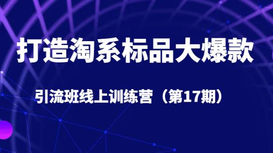 打造淘系标品大爆款引流班线上训练营（第17期）5天直播授课-全网第一网赚项目资源库-中赚网 & 中创网 & 冒泡网 & 福缘网 - 小本轻创业与优质加盟项目首选平台