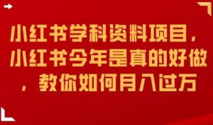 小红书学科资料项目,小红书今年是真的好做,教你如何月入过万【揭秘】-全网第一网赚项目资源库-中赚网 & 中创网 & 冒泡网 & 福缘网 - 小本轻创业与优质加盟项目首选平台