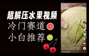 超冷门抖音赛道,水果解压视频0风险,非常容易爆火【揭秘】-全网第一网赚项目资源库-中赚网 & 中创网 & 冒泡网 & 福缘网 - 小本轻创业与优质加盟项目首选平台