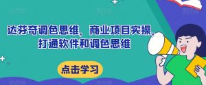达芬奇调色思维,商业项目实操,打通软件和调色思维-全网第一网赚项目资源库-中赚网 & 中创网 & 冒泡网 & 福缘网 - 小本轻创业与优质加盟项目首选平台
