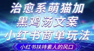 治愈系萌猫加+黑鸡汤文案,小红书商单玩法,3~10天涨到1000粉,一单200左右-全网第一网赚项目资源库-中赚网 & 中创网 & 冒泡网 & 福缘网 - 小本轻创业与优质加盟项目首选平台