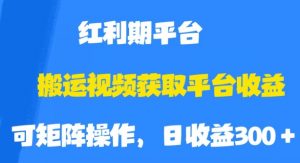 搬运视频获取平台收益,平台红利期,附保姆级教程【揭秘】-全网第一网赚项目资源库-中赚网 & 中创网 & 冒泡网 & 福缘网 - 小本轻创业与优质加盟项目首选平台