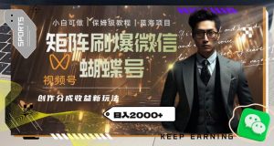 矩阵刷爆微信蝴蝶号创作者分成计划收益的新玩法,日入2000+【揭秘】-全网第一网赚项目资源库-中赚网 & 中创网 & 冒泡网 & 福缘网 - 小本轻创业与优质加盟项目首选平台