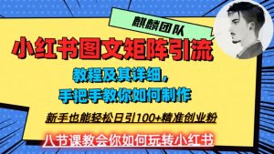 2023年最强小红书图文矩阵玩法,新手小白也能轻松日引100+精准创业粉,纯实操教学,不容错过!-全网第一网赚项目资源库-中赚网 & 中创网 & 冒泡网 & 福缘网 - 小本轻创业与优质加盟项目首选平台