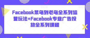 Facebook菜鸟到老鸟全系列运营玩法+Facebook专业广告投放全系列课程-全网第一网赚项目资源库-中赚网 & 中创网 & 冒泡网 & 福缘网 - 小本轻创业与优质加盟项目首选平台
