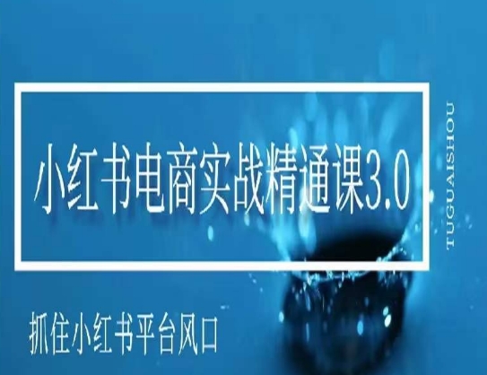 小红书电商实战精通课3.0，抓住小红书平台的风口，不错过有一个赚钱的机会-全网第一网赚项目资源库-中赚网 & 中创网 & 冒泡网 & 福缘网 - 小本轻创业与优质加盟项目首选平台