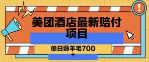 美团酒店最新赔付项目,单日薅羊毛700+【仅揭秘】-全网第一网赚项目资源库-中赚网 & 中创网 & 冒泡网 & 福缘网 - 小本轻创业与优质加盟项目首选平台