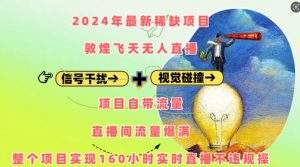 2024年最新稀缺项目敦煌飞天无人直播,项目自带流量,流量爆满,实现160小时实时直播不违规操-全网第一网赚项目资源库-中赚网 & 中创网 & 冒泡网 & 福缘网 - 小本轻创业与优质加盟项目首选平台