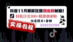 抖音11月最新狂揽创业粉秘籍,轻松日引300+精准创业粉,仅需图片+音频,轻松搞定创业类视频-全网第一网赚项目资源库-中赚网 & 中创网 & 冒泡网 & 福缘网 - 小本轻创业与优质加盟项目首选平台