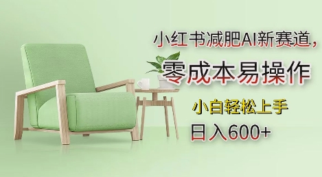 小红书减肥AI新赛道，零成本易操作，日入多张，小白轻松上手【揭秘】-全网第一网赚项目资源库-中赚网 & 中创网 & 冒泡网 & 福缘网 - 小本轻创业与优质加盟项目首选平台