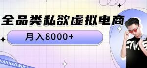 全品类私欲虚拟电商,月入8000+【揭秘】-全网第一网赚项目资源库-中赚网 & 中创网 & 冒泡网 & 福缘网 - 小本轻创业与优质加盟项目首选平台