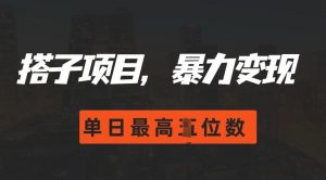 2024搭子玩法,0门槛,暴力变现,单日最高破四位数【揭秘】-全网第一网赚项目资源库-中赚网 & 中创网 & 冒泡网 & 福缘网 - 小本轻创业与优质加盟项目首选平台