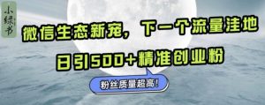 微信生态新宠小绿书：下一个流量洼地，日引500+精准创业粉，粉丝质量超高-全网第一网赚项目资源库-中赚网 & 中创网 & 冒泡网 & 福缘网 - 小本轻创业与优质加盟项目首选平台