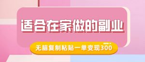 适合在家做的副业,小红书冷知识账号,无脑复制粘贴一单变现300-全网第一网赚项目资源库-中赚网 & 中创网 & 冒泡网 & 福缘网 - 小本轻创业与优质加盟项目首选平台